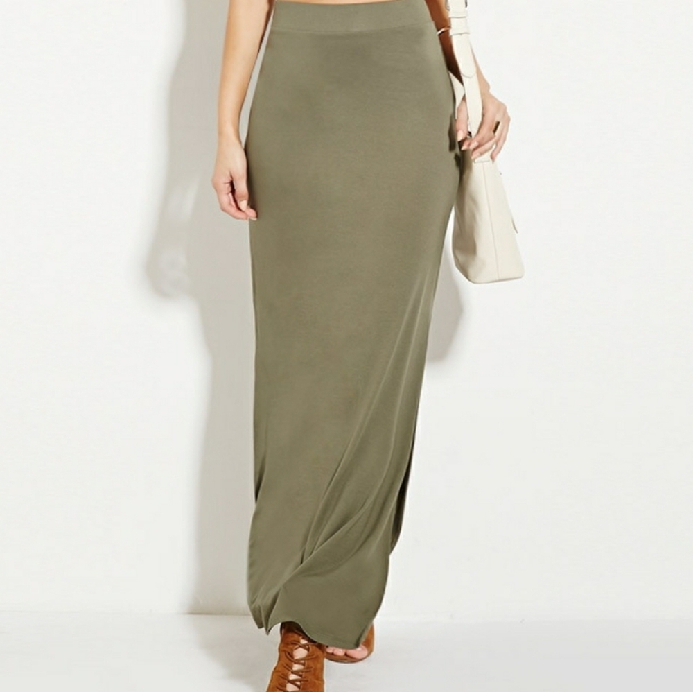 Green Maxi Skirt